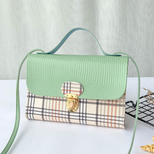 2021 cheapest pu plaid stripe women mini bag ladies small bag girl fashion shoulder cross body Mobile phone mini hand ba