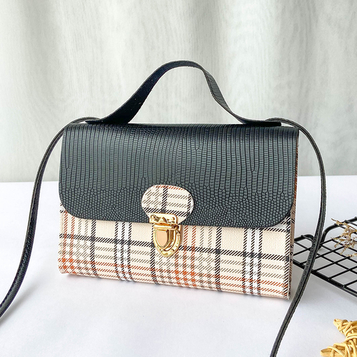 2021 cheapest pu plaid stripe women mini bag ladies small bag girl fashion shoulder cross body Mobile phone mini hand ba
