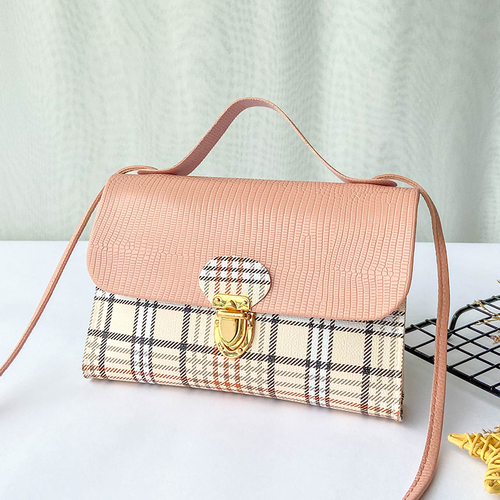 2021 cheapest pu plaid stripe women mini bag ladies small bag girl fashion shoulder cross body Mobile phone mini hand ba