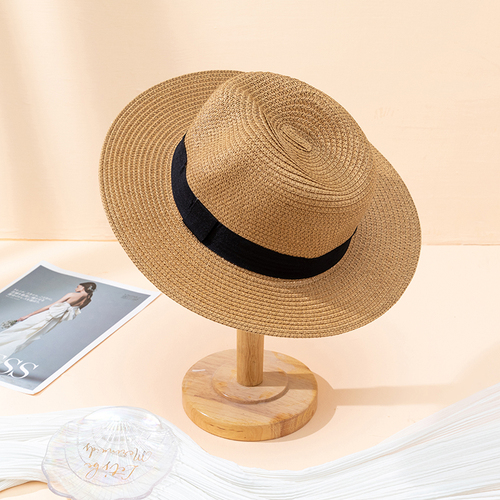 Hat Spring Summer Breathable Straw Braid Floppy Hat for Women & Men, Outdoor Sun Protection