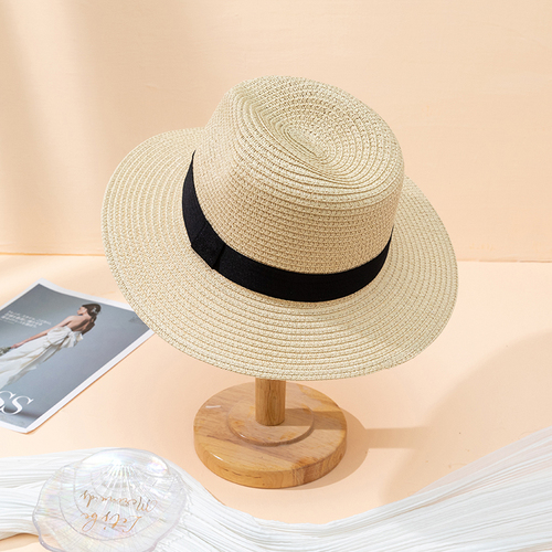 Hat Spring Summer Breathable Straw Braid Floppy Hat for Women & Men, Outdoor Sun Protection