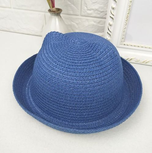 2023 Children's Straw Hat  Lace Girls Baby Wide Brim Kids Panama  For Folding Bucket Summer Beach