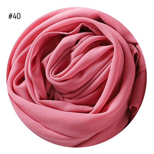  Plain Premium Hijab Muslim Borong Tudung Woman Pearl Chiffon Shawl Other Scarves Ethnic Scarf