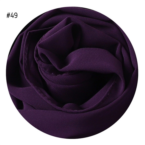  Plain Premium Hijab Muslim Borong Tudung Woman Pearl Chiffon Shawl Other Scarves Ethnic Scarf