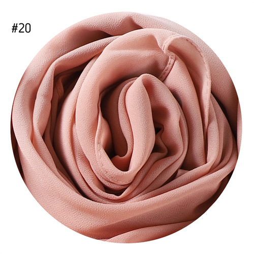  Plain Premium Hijab Muslim Borong Tudung Woman Pearl Chiffon Shawl Other Scarves Ethnic Scarf