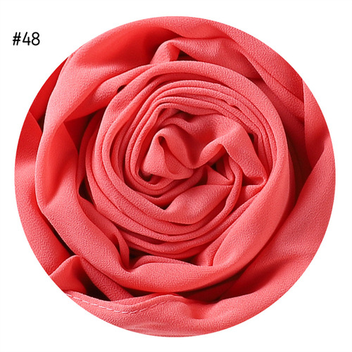  Plain Premium Hijab Muslim Borong Tudung Woman Pearl Chiffon Shawl Other Scarves Ethnic Scarf