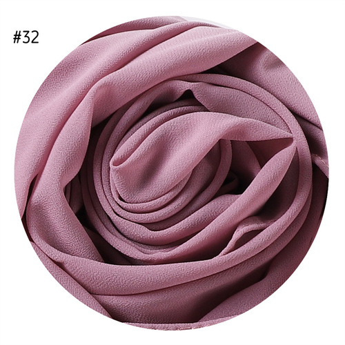  Plain Premium Hijab Muslim Borong Tudung Woman Pearl Chiffon Shawl Other Scarves Ethnic Scarf