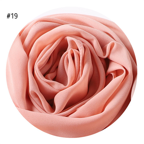  Plain Premium Hijab Muslim Borong Tudung Woman Pearl Chiffon Shawl Other Scarves Ethnic Scarf