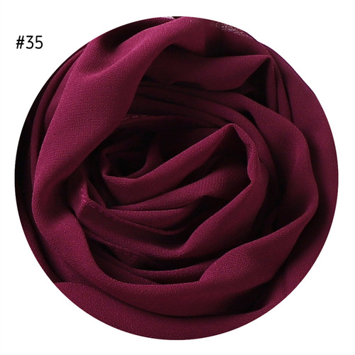  Plain Premium Hijab Muslim Borong Tudung Woman Pearl Chiffon Shawl Other Scarves Ethnic Scarf