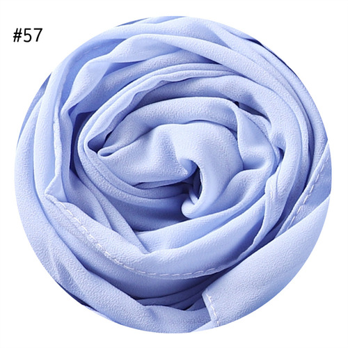  Plain Premium Hijab Muslim Borong Tudung Woman Pearl Chiffon Shawl Other Scarves Ethnic Scarf