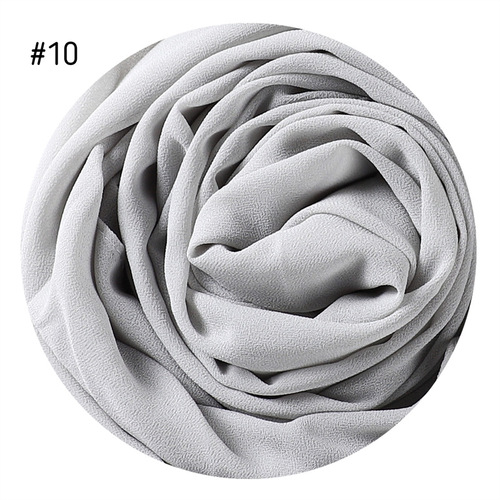  Plain Premium Hijab Muslim Borong Tudung Woman Pearl Chiffon Shawl Other Scarves Ethnic Scarf