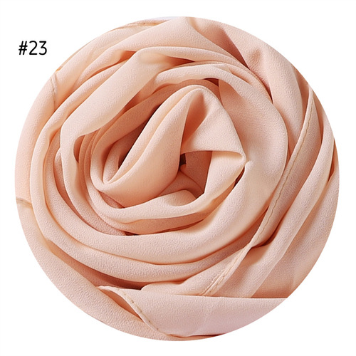  Plain Premium Hijab Muslim Borong Tudung Woman Pearl Chiffon Shawl Other Scarves Ethnic Scarf