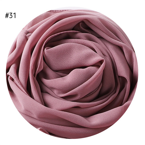  Plain Premium Hijab Muslim Borong Tudung Woman Pearl Chiffon Shawl Other Scarves Ethnic Scarf