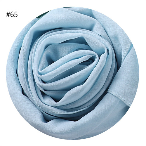  Plain Premium Hijab Muslim Borong Tudung Woman Pearl Chiffon Shawl Other Scarves Ethnic Scarf