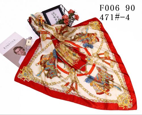  Outlet Casual Satin Silk Women 2021 Scarves with Luxury Design