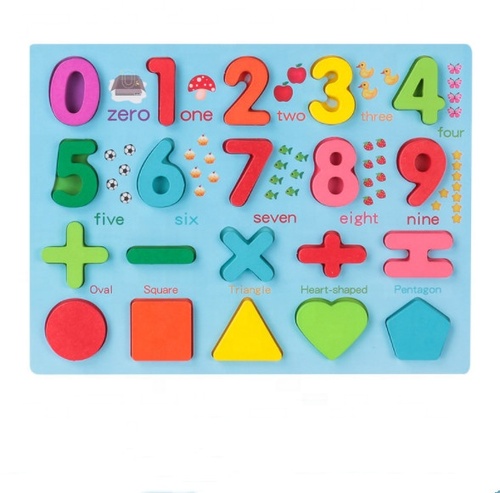 Alphanumeric puzzles wooden toys Geometric shapes Early childhood education  cognitive matching blocks teaching toy