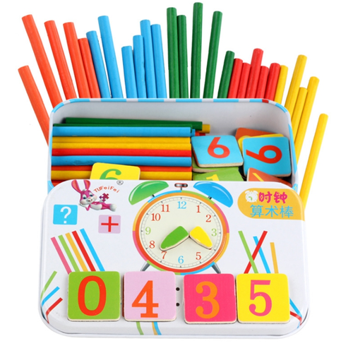 Montessori Mathematical Sticks counting sticks Calculation Math Educational Toy