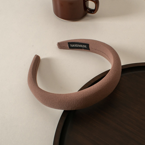 2022 new best selling Plush sponge Headband solid color fashion hair bands for women accessories