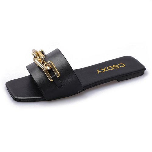 PU Sandals Slippers Womens Shoes Flats Sandals Shoes Flat Slides Flip Flops Beach Sandals Flat Shoes 