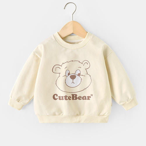 Boy Cartoon Hoodie Autumn Spring And New Clothing Children Baby In The Baby Top Autumn Thin Fashion