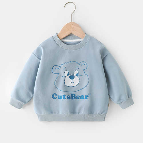 Boy Cartoon Hoodie Autumn Spring And New Clothing Children Baby In The Baby Top Autumn Thin Fashion