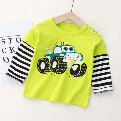 Top Selling Products 2022 Kids Autumn Sweatshirt Boy Cartoon Printed Long Sleeve O-neck 0-7 Years Cheap Children Fashion