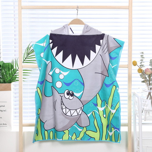 children's quick dry beach towel  kids poncho beach towel hooded beach towel for kids