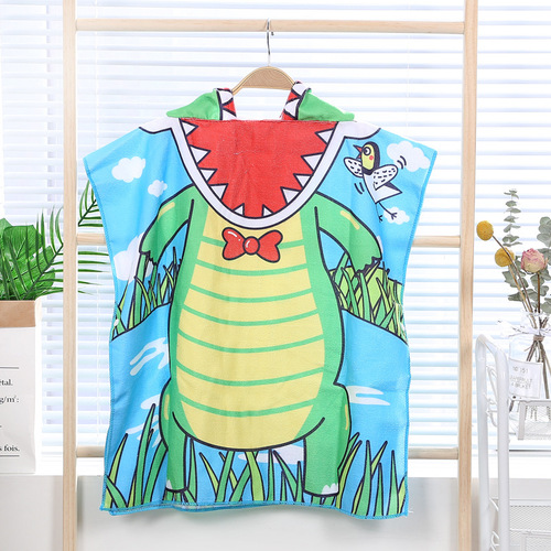 children's quick dry beach towel  kids poncho beach towel hooded beach towel for kids
