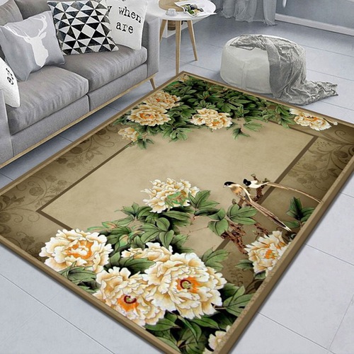 Living Room Bedroom Covered With Printed Carpet Household Large Area Hand-painted Machine Washable Floor Mats