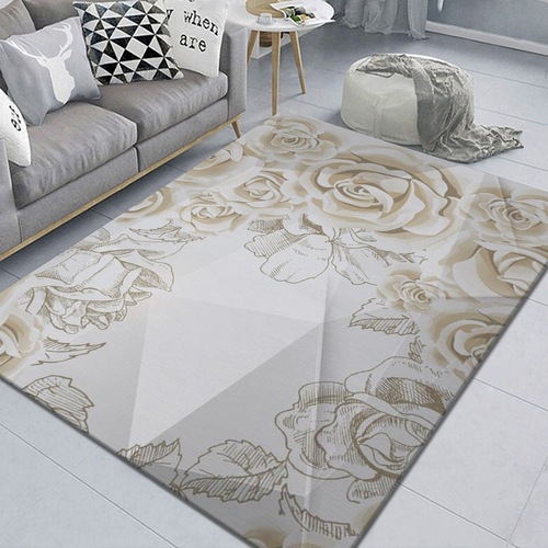 Living Room Bedroom Covered With Printed Carpet Household Large Area Hand-painted Machine Washable Floor Mats