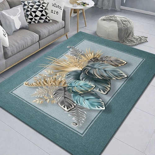 Living Room Bedroom Covered With Printed Carpet Household Large Area Hand-painted Machine Washable Floor Mats