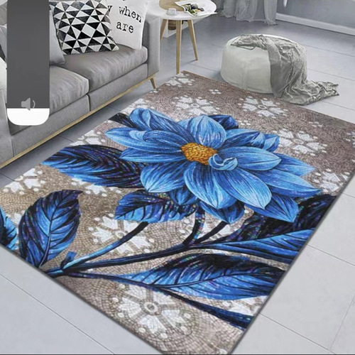 Living Room Bedroom Covered With Printed Carpet Household Large Area Hand-painted Machine Washable Floor Mats