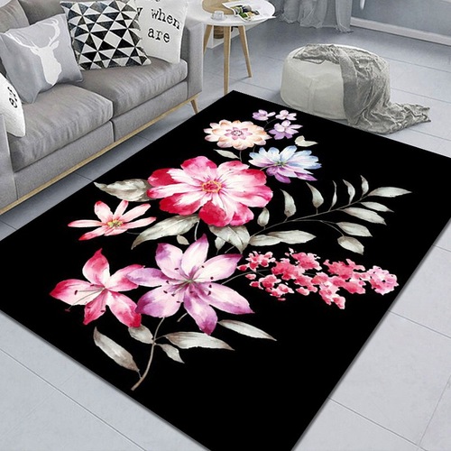 Living Room Bedroom Covered With Printed Carpet Household Large Area Hand-painted Machine Washable Floor Mats