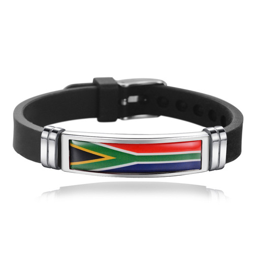  National Sports Silicone Bracelet Flag Country Event Wristbands rubber band hand catenary