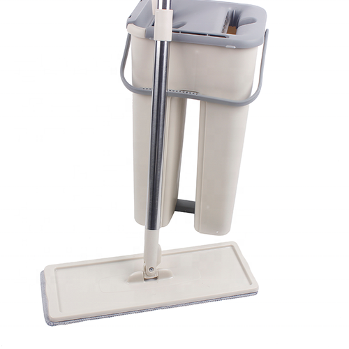 2021 hot selling household items stainless steel microfiber recycled flat  mop bucket