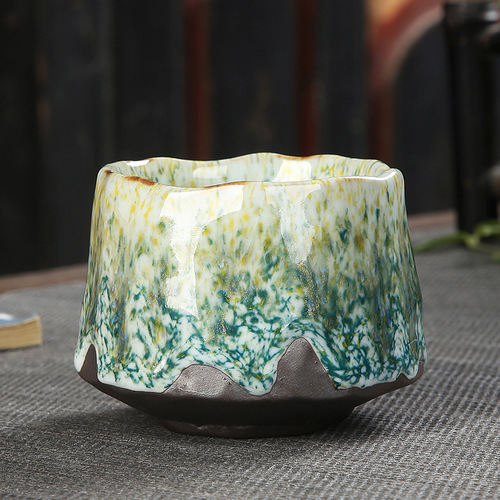 Tea Cup Set Espresso Color Porcelain Saucer Turkish Ceramic Coffee Cup