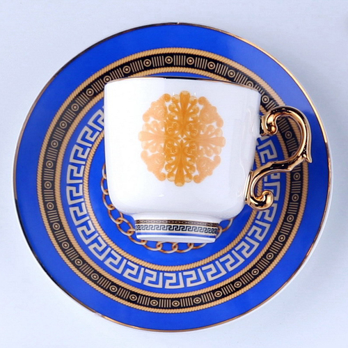 6 Piece Ceramic Espresso Coffee Cup Saucer Set Concentrated Small Mini Turkish Tea Cup Sets With Gift Box