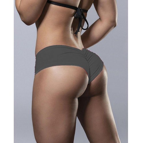  Direct Sales European and American hot sexy solid color hip-lifting shorts women's underwear
