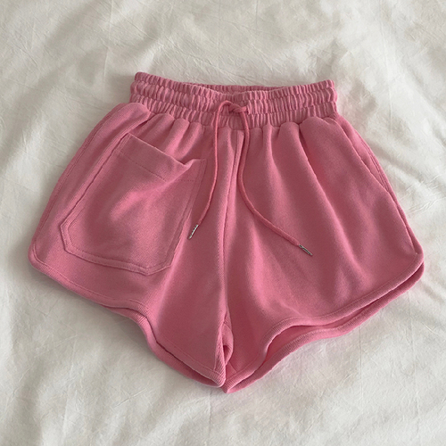 Sports shorts women's summer street style high waist loose and thin a-line hot pants wide leg pants casual yoga pants wo