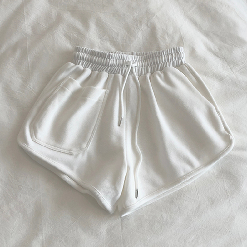 Sports shorts women's summer street style high waist loose and thin a-line hot pants wide leg pants casual yoga pants wo