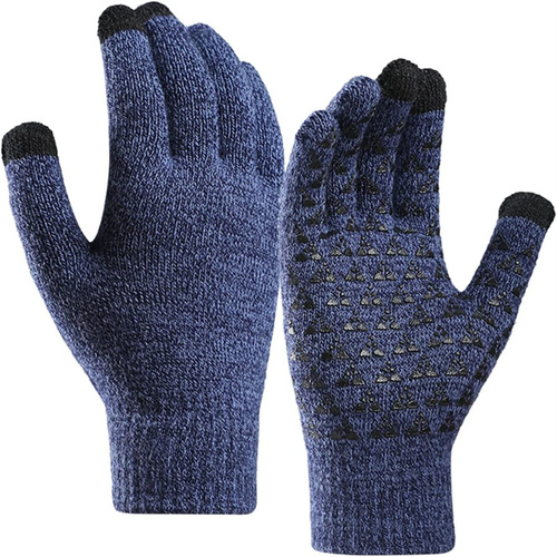 Xingyi Unisex Winter Warm Stretch Knit Mittens Guantes Windproof Cycling Driving Touch Screen Gloves