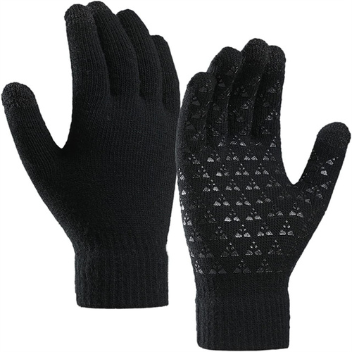 Xingyi Unisex Winter Warm Stretch Knit Mittens Guantes Windproof Cycling Driving Touch Screen Gloves
