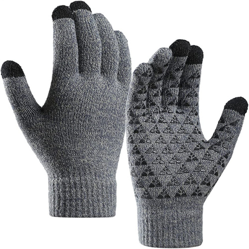 Xingyi Unisex Winter Warm Stretch Knit Mittens Guantes Windproof Cycling Driving Touch Screen Gloves