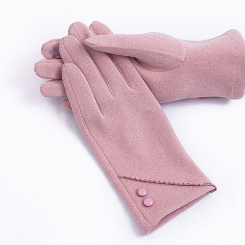 China Good Ladies Fabric Gloves Faux Suede Women Gloves Ladies Fashion Smart Phone Gloves