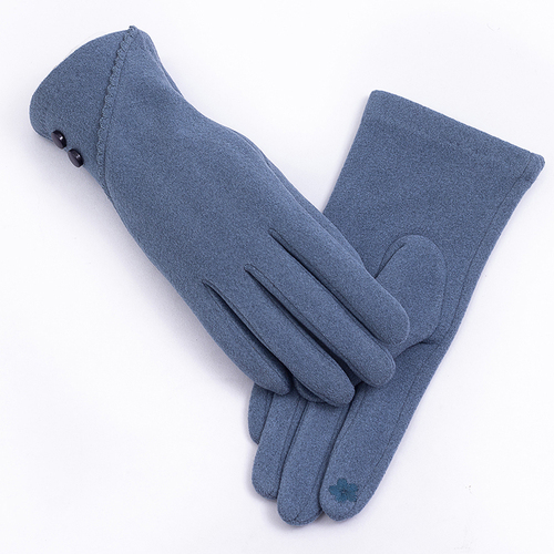 China Good Ladies Fabric Gloves Faux Suede Women Gloves Ladies Fashion Smart Phone Gloves