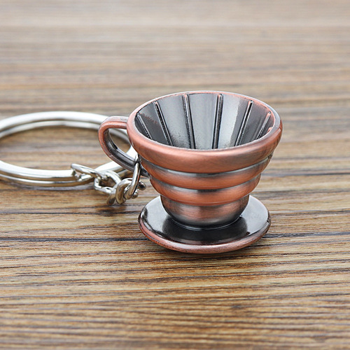Espresso Coffee Accessories Keychain Moka Pot/Syphon/Kettle/Grinder/Tamper/Milk Jug/Portafilter Coffee Keyring