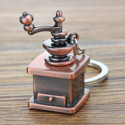 Espresso Coffee Accessories Keychain Moka Pot/Syphon/Kettle/Grinder/Tamper/Milk Jug/Portafilter Coffee Keyring