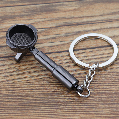 Espresso Coffee Accessories Keychain Moka Pot/Syphon/Kettle/Grinder/Tamper/Milk Jug/Portafilter Coffee Keyring