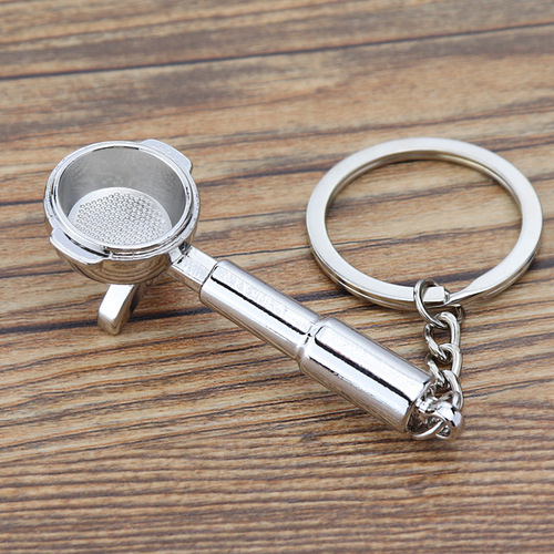 Espresso Coffee Accessories Keychain Moka Pot/Syphon/Kettle/Grinder/Tamper/Milk Jug/Portafilter Coffee Keyring