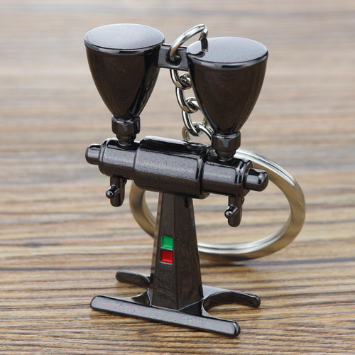 Espresso Coffee Accessories Keychain Moka Pot/Syphon/Kettle/Grinder/Tamper/Milk Jug/Portafilter Coffee Keyring